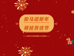 骏马迎新年 萌娃贺佳节——长桥中心幼儿园庆元旦活动